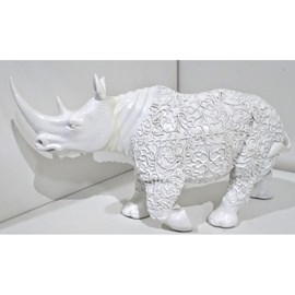 Escultura Rinoceronte em Ceramica
